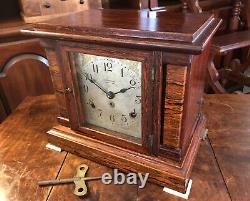 Antique Seth Thomas Sonora 4 Bell Chime Clock withKey Runs & Chimes Nice