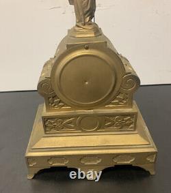 Antique Seth Thomas Sons Co. Figural Cast Mantle Clock French Style New York