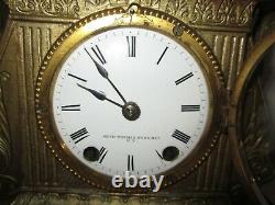 Antique Seth Thomas Sons & Co N. Y. Mantel Clock 8-Day, Time/Bell Strike