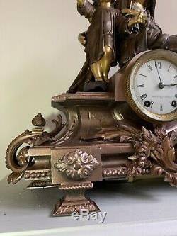Antique Seth Thomas & Sons Madonna And Child Figural Clock