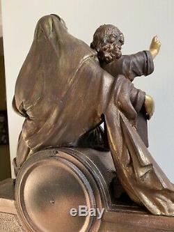 Antique Seth Thomas & Sons Madonna And Child Figural Clock