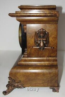 Antique Seth Thomas Sphinx Egyptian Mantel Clock 8-Day, Time/Strike, Key-wind