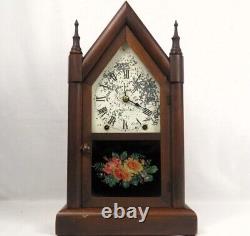 Antique Seth Thomas Steeple Clock 8-Day Chime Mantel Pendulum Key pre-1926 Works