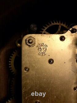 Antique Seth Thomas Tambour Mantel Clock 89AL For Parts/Repair 1910-1920