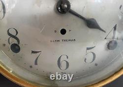 Antique Seth Thomas Tambour Mantel Clock Working