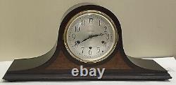 Antique Seth Thomas Tambour Mantel Gong Chime 8 Day Clock with Key