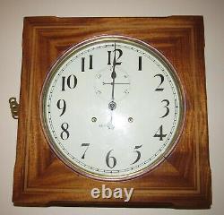 Antique Seth Thomas Thirty Day Inlaid Gallery Wall Regulator Clock