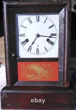 Antique Seth Thomas Thirty Hour Spring Chime Clock With Pendulum & Key Needs Rep