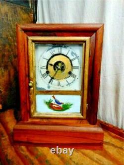 Antique Seth Thomas Thirty Hour Spring Chime Clock with Original Pendulum