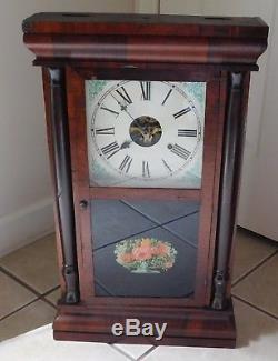 Antique Seth Thomas Thomaston OG Ogee Weight Driven Wall Shelf Clock Very Nice