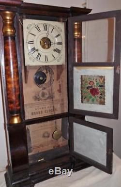 Antique Seth Thomas Triple Decker Pillar 8 Day Shelf Clock
