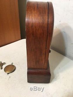 Antique Seth Thomas Tudor Mantle Clock Small Size With Alarm