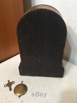 Antique Seth Thomas Tudor Mantle Clock Small Size With Alarm