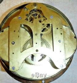 Antique Seth Thomas U. S. Deck Clock Double Spring Ship's Clock Working With Key