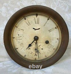 Antique Seth Thomas US Shipping Board Ship's Clock Time Only Running