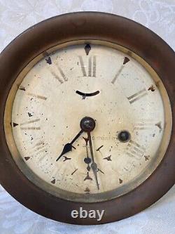 Antique Seth Thomas US Shipping Board Ship's Clock Time Only Running