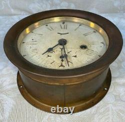 Antique Seth Thomas US Shipping Board Ship's Clock Time Only Running