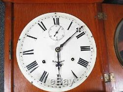 Antique Seth Thomas Umbria oak wall regulator clock A-1 condition
