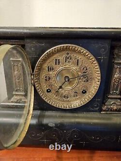Antique Seth Thomas VTG Mantle Clock Patented 1880 #9981 Working