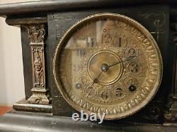 Antique Seth Thomas VTG Mantle Clock Patented 1880 #9981 Working