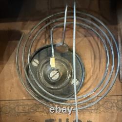 Antique Seth Thomas Wall Clock Mantle Good Condition Lake Scene Weights Included