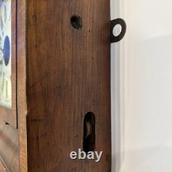 Antique Seth Thomas Wall Clock Mantle Good Condition Lake Scene Weights Included