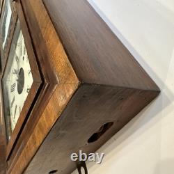 Antique Seth Thomas Wall Clock Mantle Good Condition Lake Scene Weights Included