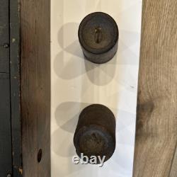Antique Seth Thomas Wall Clock Mantle Good Condition Lake Scene Weights Included