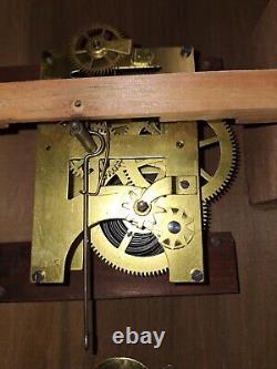 Antique Seth Thomas Wall/ Gallery Clock With Pendulum & Key Working 16 Square