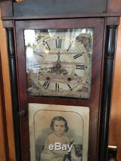 Antique Seth Thomas Wall Mantel Clock Beautiful Original Directions Inside