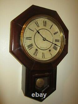 Antique Seth Thomas Wall Regulator Clock 8-Day, Time/Strike, Key-wind