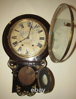 Antique Seth Thomas Wall Regulator Clock 8-Day, Time/Strike (Ste2)