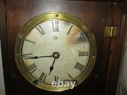 Antique Seth Thomas Walnut Kitchen Mantel Clock 8-Day, Time/Strike, Key-wind