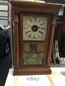 Antique Seth Thomas Weight Driven Movement Wall Or Mantle Clock