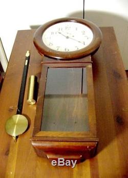 Antique Seth Thomas Weight Movement Regulator Wall Clock 8 Day