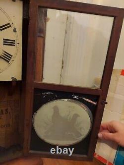 Antique Seth Thomas Weights Driven Clock FOR REPAIR