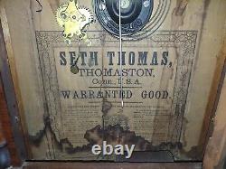 Antique Seth Thomas Weights Driven Clock FOR REPAIR
