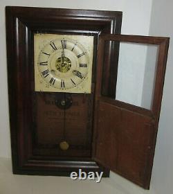 Antique Seth Thomas Weights Driven Ogee Clock 30-Hour, Time/Strike