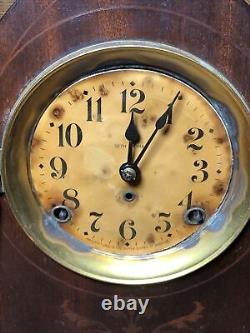 Antique Seth Thomas Wood Gothic Cathedral Bell Chime Clock. 13.5 (NEEDS OILED)