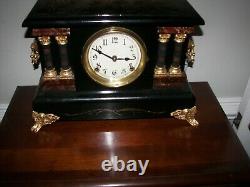 Antique Seth Thomas Working Mantel 8 Day Clock