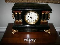 Antique Seth Thomas Working Mantel 8 Day Clock