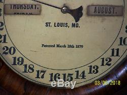 Antique Seth Thomas c1879 Calendar Clock