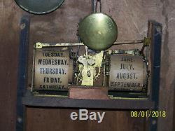 Antique Seth Thomas c1879 Calendar Clock