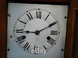Antique Seth Thomas clock Co. Small Ogee 30 hour clock, key wind, made 1800's