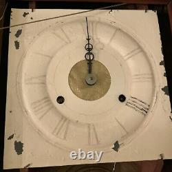 Antique Seth Thomas wall Clock Rare Pendulum And key For restoration/parts