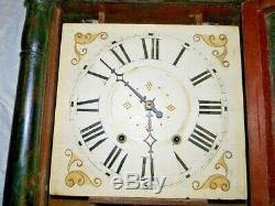 Antique Seth Thomas wooden works clock 1830