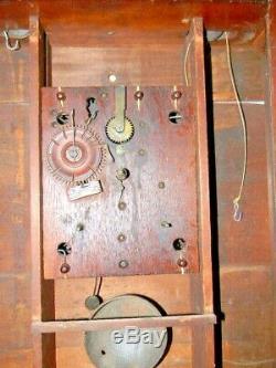 Antique Seth Thomas wooden works clock 1830