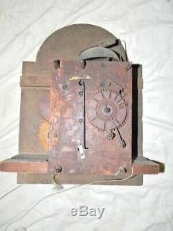 Antique Seth Thomas woodworks tall clock movement & dial
