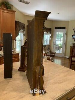 Antique SethThomas Weight Driven Plymouth HollowTriple Deck Column Shelf Clock