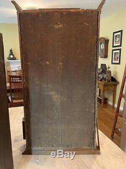 Antique SethThomas Weight Driven Plymouth HollowTriple Deck Column Shelf Clock